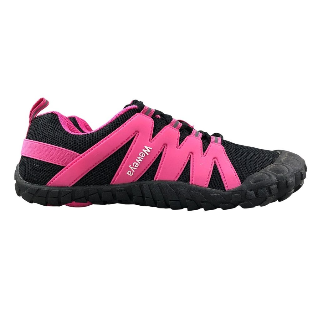 Weweya Women's Size 42 Black Pink Barefoot Running Cross Training Shoes